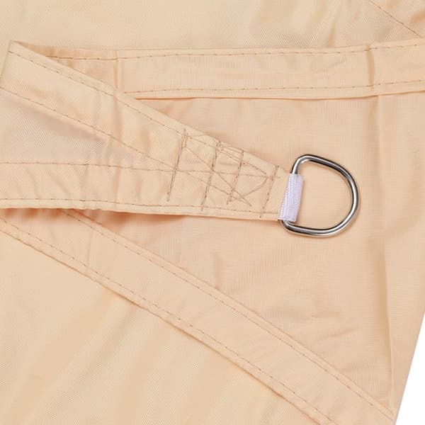 Vattentät Solsegel 3x5 m Solsegel / Segelduk-Beige/Grå UV-skydd för Utomhus