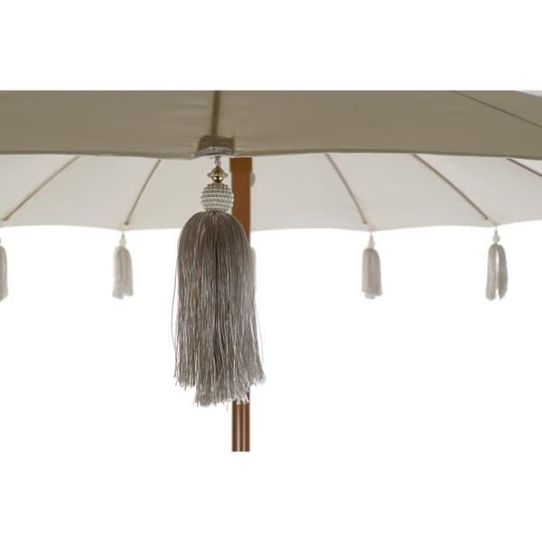 Parasoll - Okänt märke - Beige metallbrun bomull - Bredd 170cm - Optimalt skydd