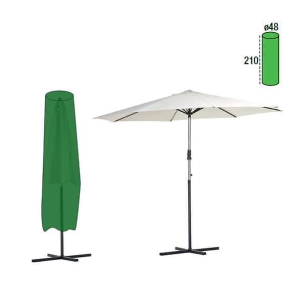 Skyddsöverdrag för parasoll - FJÄRIL - 48x210 cm - Grön - Polyeten 100 g/m²