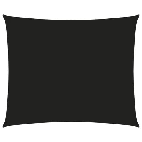 Solsegel oxfordtyg rektangulärt 2,5x3,5 m svart