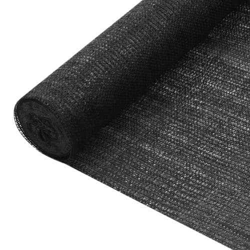 Insynsskyddsnät svart 1,2x25 m HDPE 75 g/m²