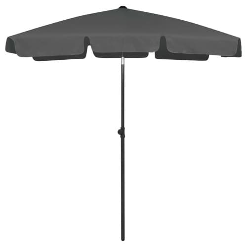 Strandparasoll antracit 180x120 cm