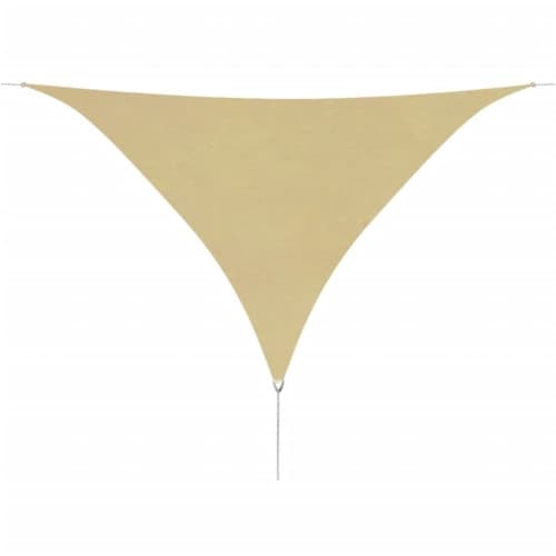 Solsegel Oxfordtyg trekantigt 3,6x3,6x3,6 m beige