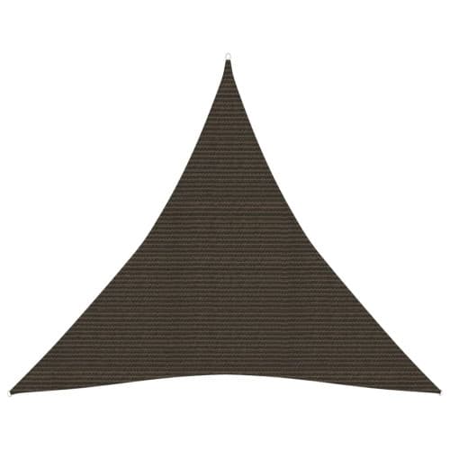 Solsegel 160 g/m² brun 3,6x3,6x3,6 m HDPE