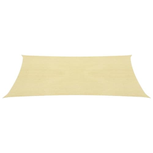 Solskärmssegel HDPE kvadratiskt 3,6 x 3,6 m beige