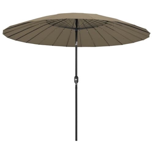 Trädgårdsparasoll med aluminiumstång 270 cm taupe