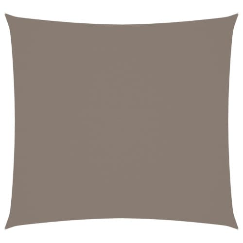 Solsegel oxfordtyg fyrkantigt 7x7 m taupe