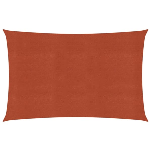 Solsegel 160 g/m² rektangulär terrakotta 3,5x5 m HDPE