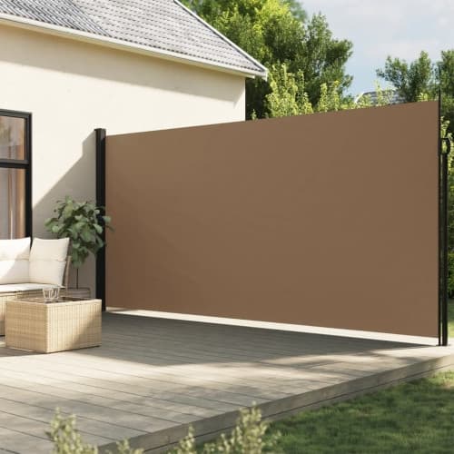 Indragbar sidomarkis taupe 200x500 cm