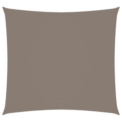 Solsegel oxfordtyg fyrkantigt 6x6 m taupe