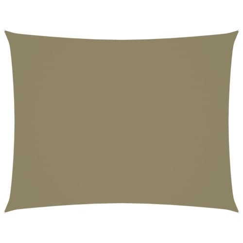 Solsegel oxfordtyg rektangulärt 3x4,5 m beige