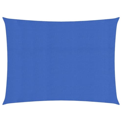 Solsegel 160 g/m² rektangulär blå 3,5x4,5 m HDPE