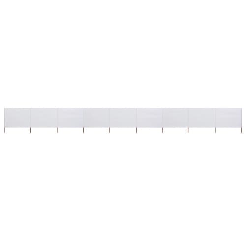 Vindskydd 9 paneler tyg 1200x80 cm sandvit