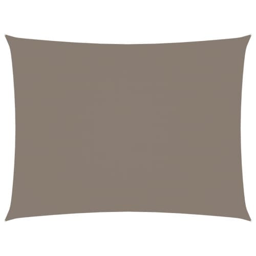 Solsegel oxfordtyg rektangulärt 6x7 m taupe