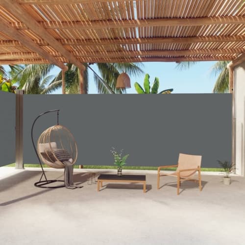 Infällbar sidomarkis antracit 220x1000 cm