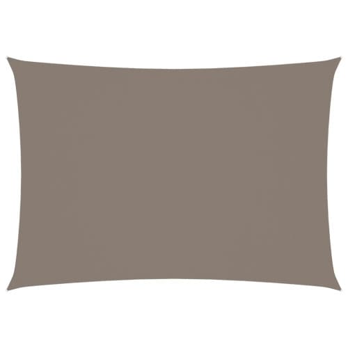 Solsegel oxfordtyg rektangulärt 3x5 m taupe
