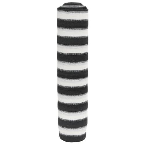 Insynsskyddsnät antracit och vit 1,2x10 m HDPE 195 g/m²