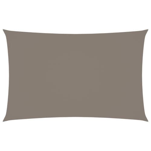 Solsegel oxfordtyg rektangulärt 5x8 m taupe