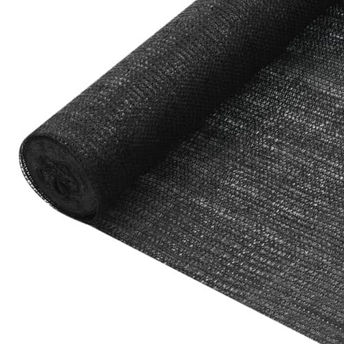 Insynsskyddsnät svart 1,5x10 m HDPE 75 g/m²