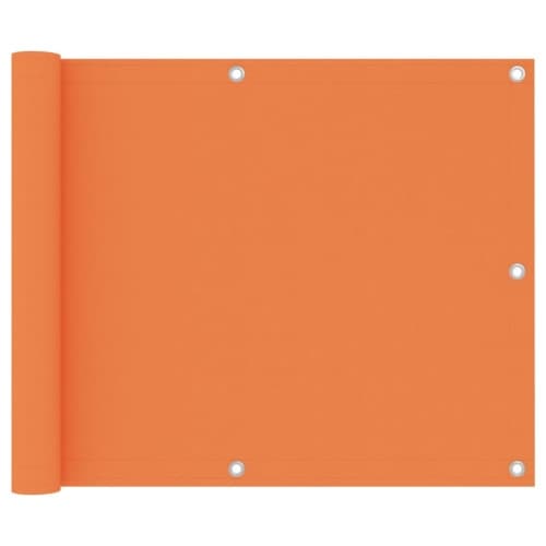 Balkongskärm orange 75x500 cm oxfordtyg