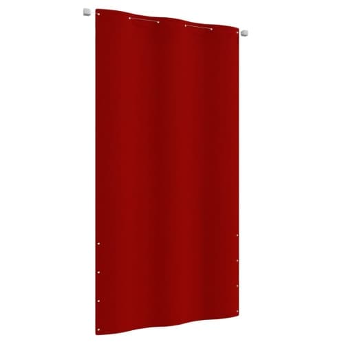 Balkongskärm röd 120x240 cm oxfordtyg