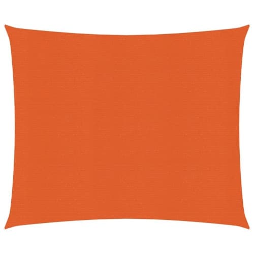 Solsegel 160 g/m² fyrkantig orange 4x4 m HDPE
