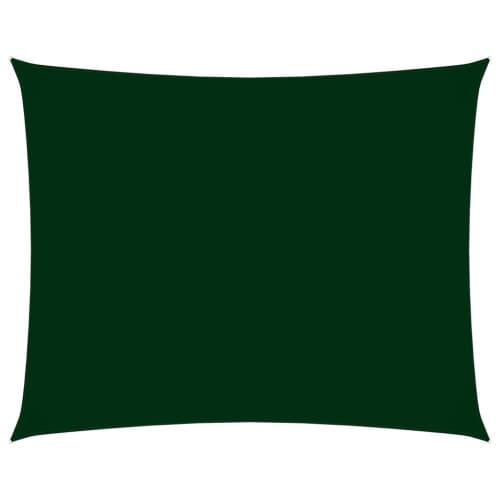 Solsegel oxfordtyg rektangulärt 2,5x3,5 m mörkgrön