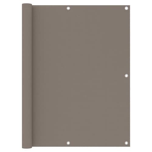 Balkongskärm taupe 120x500 cm oxfordtyg