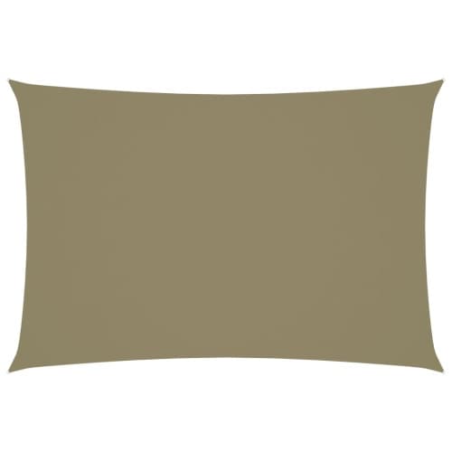 Solsegel oxfordtyg rektangulärt 2,5x4,5 m beige