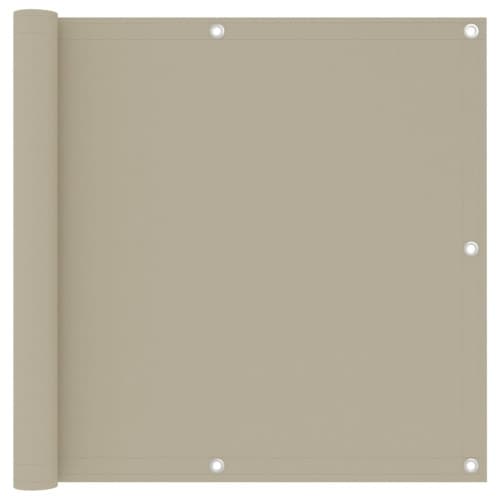 Balkongskärm beige 90x300 cm oxfordtyg