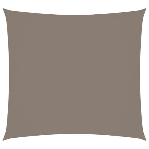 Solsegel oxfordtyg fyrkantigt 3,6x3,6 m taupe