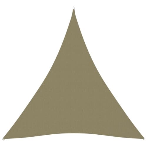 Solsegel Oxfordtyg trekantigt 4x5x5 m beige