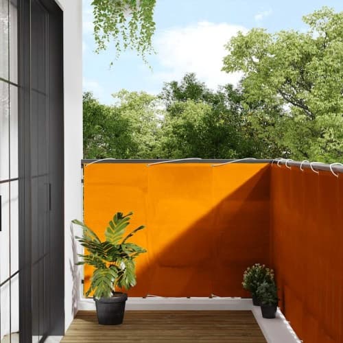Balkongskärm orange 120x800 cm 100% polyester oxford