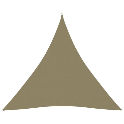 Solsegel Oxfordtyg trekantigt 4,5x4,5x4,5 m beige