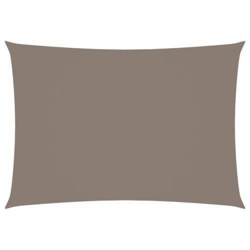 Solsegel oxfordtyg rektangulärt 2,5x4 m taupe