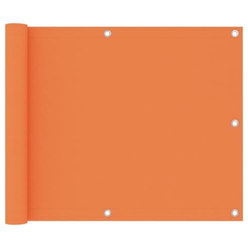 Balkongskärm orange 75x300 cm oxfordtyg