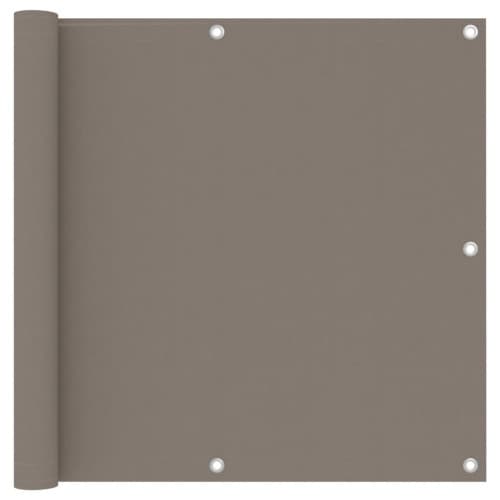 Balkongskärm taupe 90x300 cm oxfordtyg