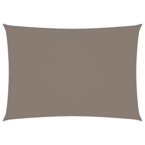 Solsegel oxfordtyg rektangulärt 3x4 m taupe