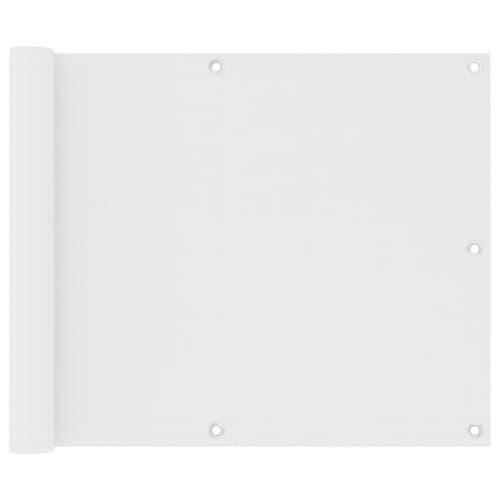 Balkongskärm vit 75x500 cm oxfordtyg