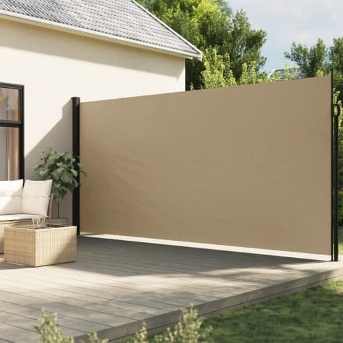 Indragbar sidomarkis beige 200x500 cm