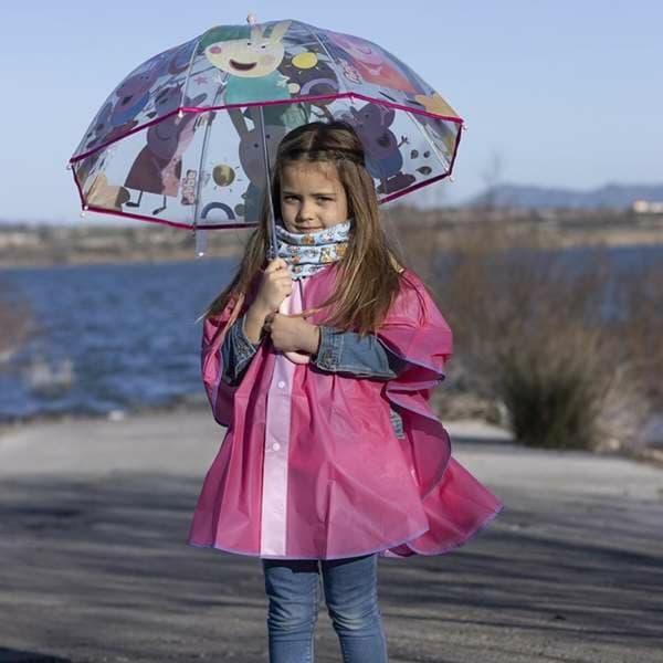 Paraply Peppa Pig Ø 71 cm Gjennomsiktig
