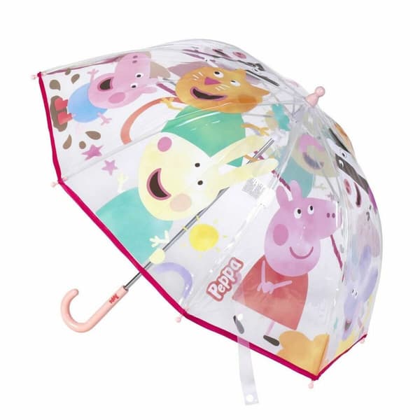 Paraply Peppa Pig Ø 71 cm Gjennomsiktig