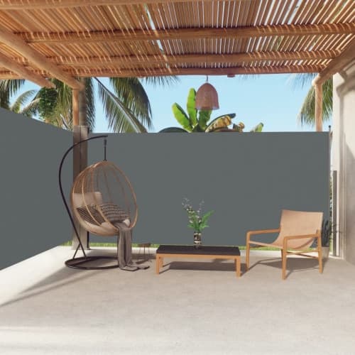 Infällbar sidomarkis 180x600 cm antracit