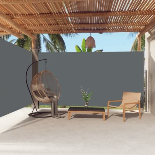 Infällbar sidomarkis 200x600 cm antracit
