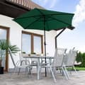 Miniatyrbild 6 av 6: Springos® Uteparasoll med lutningsfunktion och vevsystem 260 cm
