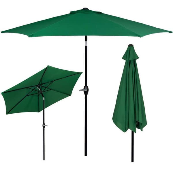 Springos® Uteparasoll med lutningsfunktion och vevsystem 260 cm