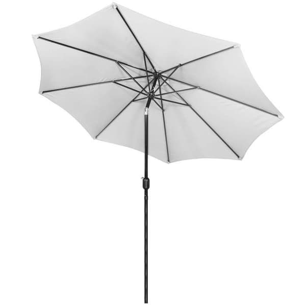 Springos® Trädgårdsparasol med lutningsfunktion och vevsystem 300 x 245 cm