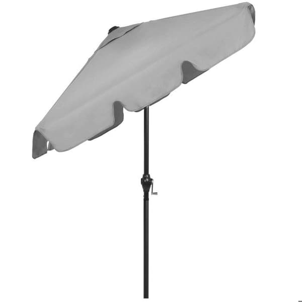 Springos® Rektangulär trädgårdsparasol med lutningsfunktion och vev 240 cm