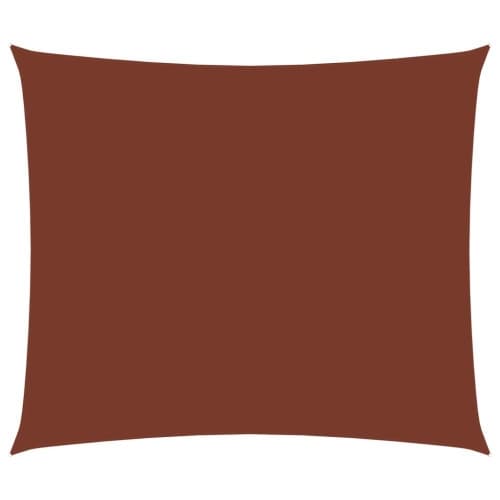 Solsegel oxfordtyg rektangulärt 2x3 m terrakotta