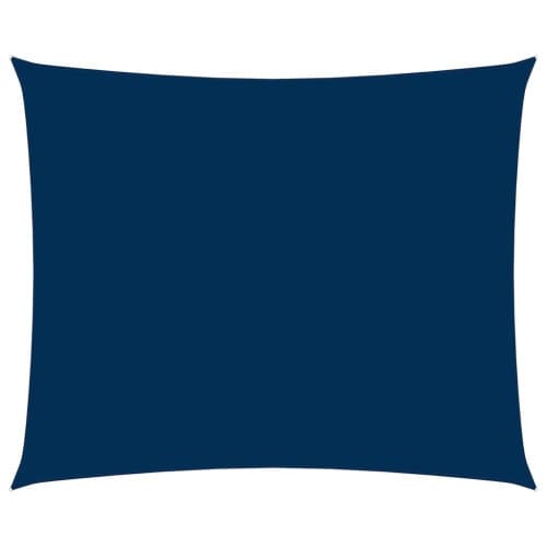 Solsegel oxfordtyg rektangulärt 4x5 m blå